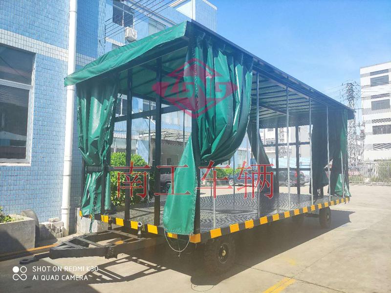 15吨雨篷双牵引九州网页版登录入口-九州（中国）篷式工具周转拖车